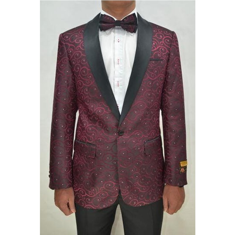 Tuxedo pour hommes - Vegas Bourgogne — Costumes et vestons pour hommes