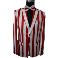 Tuxedo de bal pour hommes - Costume floral rouge/blanc — Costumes et vestons pour hommes