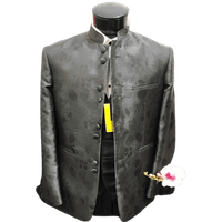 Costume Mandarin Paisley Noir