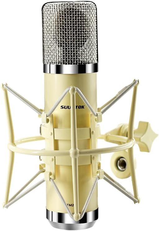 SUUNTOK XLR Condenser Microphone with 34mm Diaphragm for Studio Use — Usb Microphone