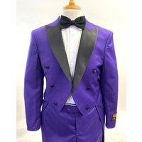 Tuxedo Noir Avec Queues - Double Boutonnage 6 Boutons — Costumes et vestons pour hommes