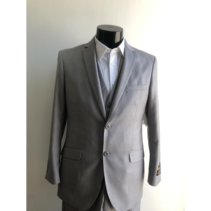 Alberto Nardoni Men's Skinny Light Gray Suit