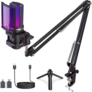 ZealSound Gaming USB Microphone with Noise Cancellation and RGB — Usb Microphone