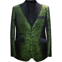 Tuxedo de mariage pour hommes avec coupe ajustée et motif paisley élégant — Costumes et vestons pour hommes