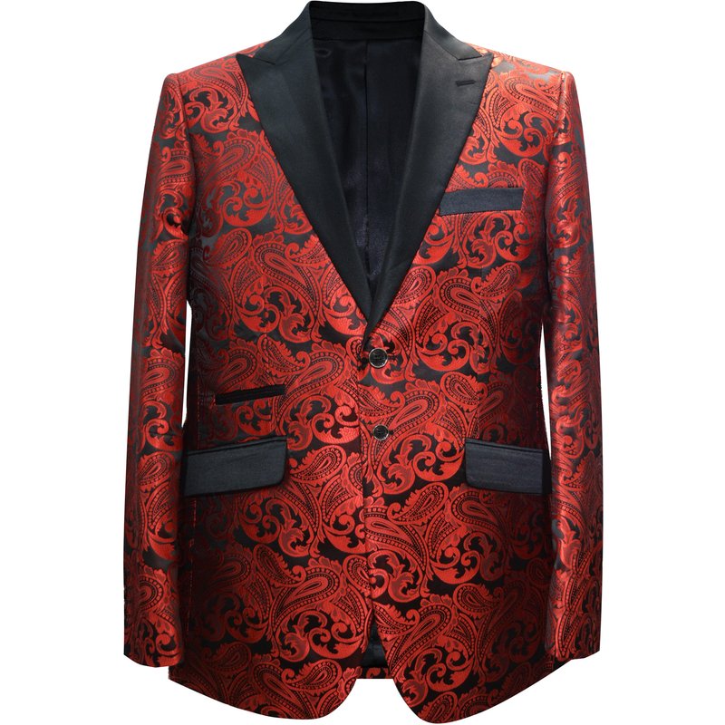 Tuxedo de Mariage Slim Fit pour Hommes avec Revers en Satin — Costumes et vestons pour hommes