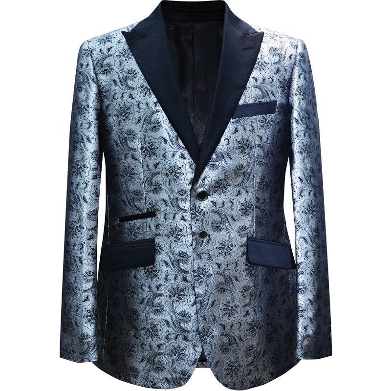 Tuxedo de Mariage pour Hommes avec Revers en Satin — Costumes et vestons pour hommes