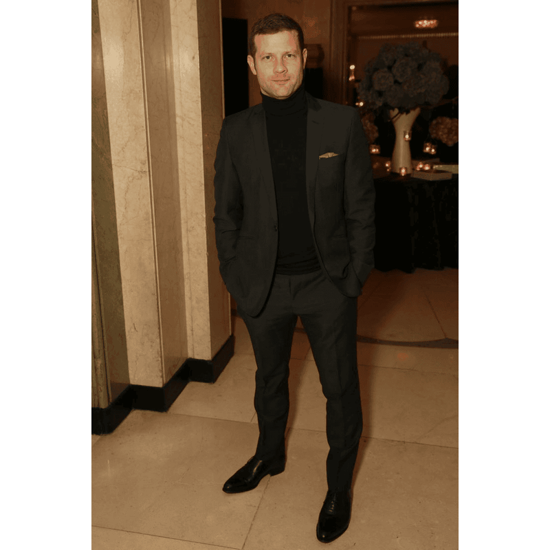 Alberto Nardoni Men's Black Turtleneck Suit Combo — Mens Suits & Blazers