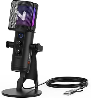 NearStream USB Gaming Microphone with Noise Canceling and RGB Light — Usb Microphone
