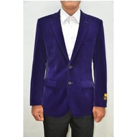 Costume homme en velours violet coupe moderne — Costumes et vestons pour hommes