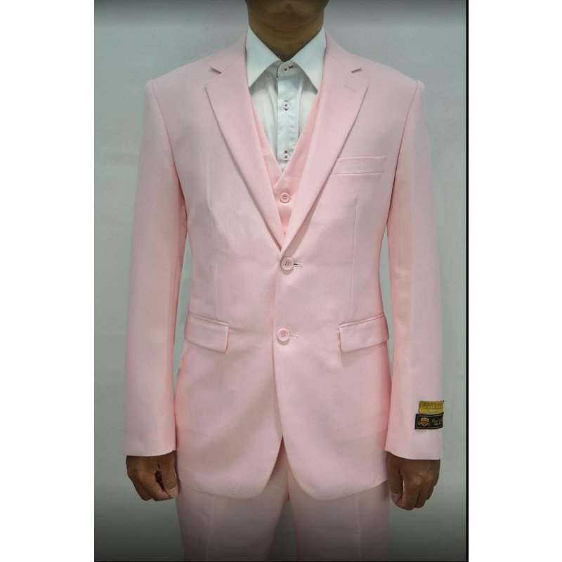 Blush Tuxedo - Modern Fit 3-Piece Suit