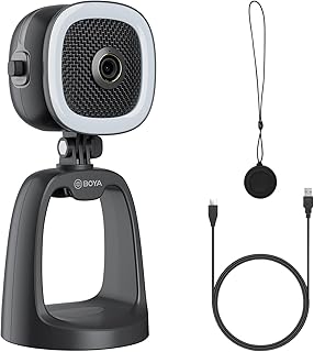 BOYA USB Condenser Microphone with 1080P HD Camera and Fill Light — Usb Microphone