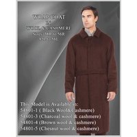 Manteau Trench en Laine pour Hommes - Manteau Brun d'Hiver — Veste d'hiver Hommes