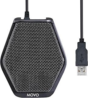 Movo MC1000 Conference USB Microphone for Desktop and Laptop