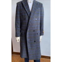 Manteau en Laine pour Hommes - Gris Foncé