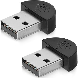 igoolee 2 Pcs USB 2.0 Mini Microphone for Laptops and PCs