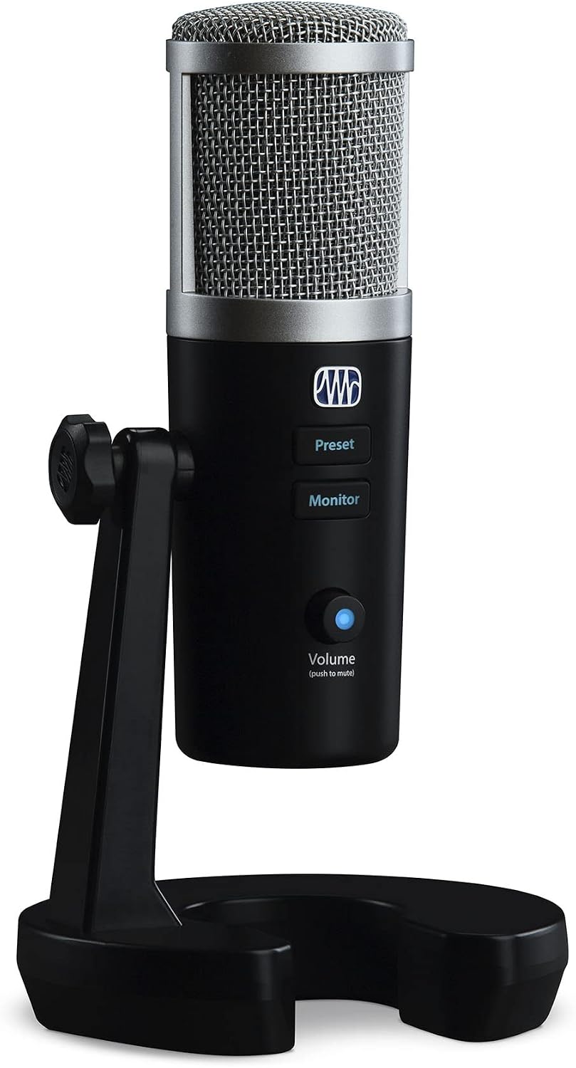 Microphone à condensateur USB PreSonus Revelator pour enregistrement audio — Micro USB