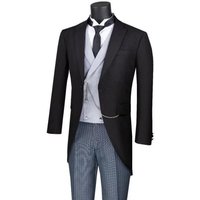 Men's Double Breasted Wedding Coat with Satin Peak Lapel — Fashion Accessories