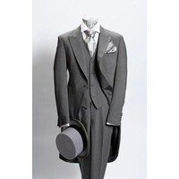 Men's Wedding Coat Double Breasted Charcoal Grey — Fashion Accessories