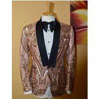 AlbertoNardoniStore Signature Rose Gold Men's Suit