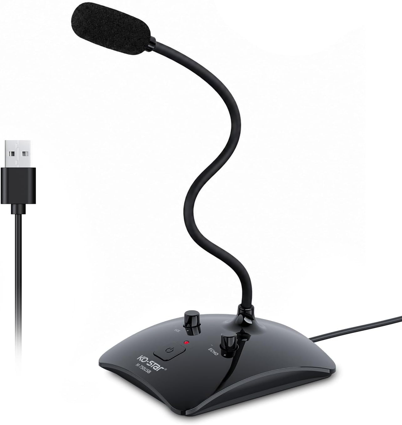USB Computer Microphone with Mute Button and 360 Gooseneck Design — Usb Microphone