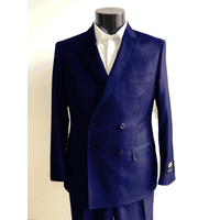 DB-Slim Indigo Blue Mens Suit - 2 Piece Slim Fit — Mens Suits & Blazers