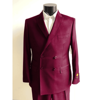 DB-Slim Burgundy Men's Suit - 2 Piece Slim Fit