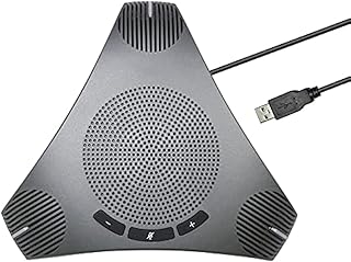 360° Omnidirectional USB Speakerphone Microphone for Business Conferences
