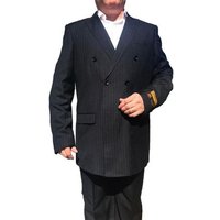 Men's Double Breasted Italian Suit with Notch Lapel — Mens Suits & Blazers