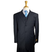 Mens Italian Double Breasted Suit with Notch Lapel — Mens Suits & Blazers