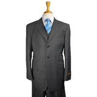 Mens Italian Double Breasted Suit with Notch Lapel — Mens Suits & Blazers