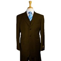 Mens Italian Double Breasted Suit with Notch Lapel