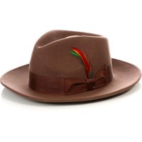 Brown Fedora Hat for Men - Classic Elegance and Versatile Style