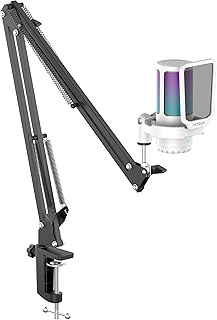 IXTECH Gaming Microphone for PC with Boom Arm and Pop Filter