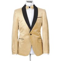 Tuxedo en velours champagne - Veste de dîner ivoire — Costumes et vestons pour hommes