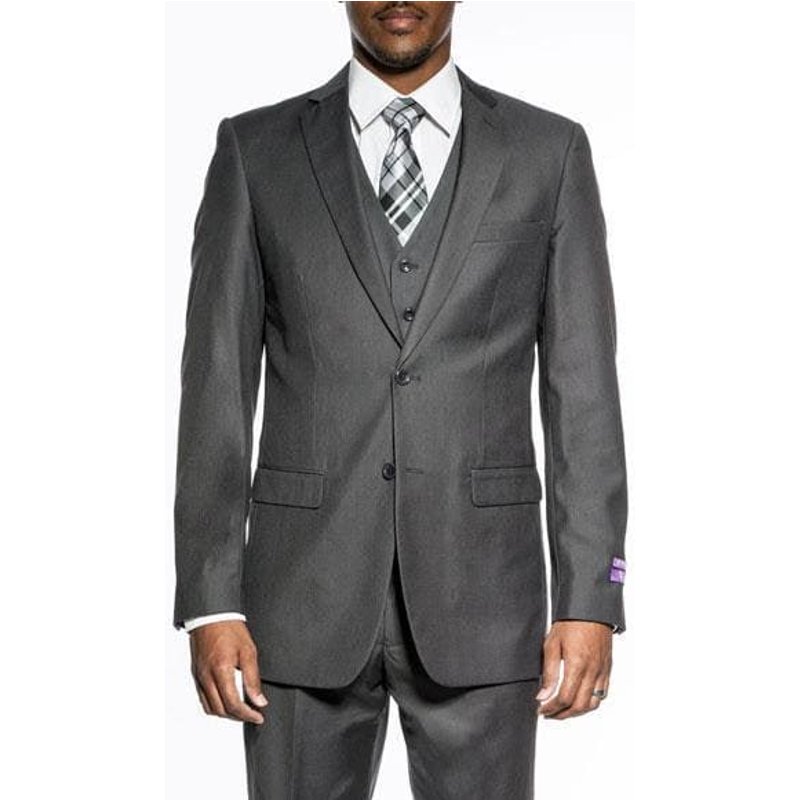 Costume 3 pièces pour hommes - Coupe ajustée avec gilet — Costumes et vestons pour hommes