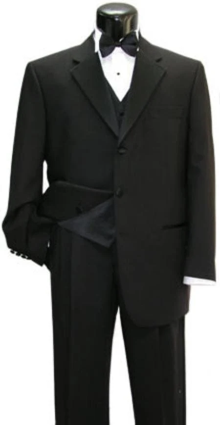 Tuxedo noir à 3 boutons — Costumes et vestons pour hommes