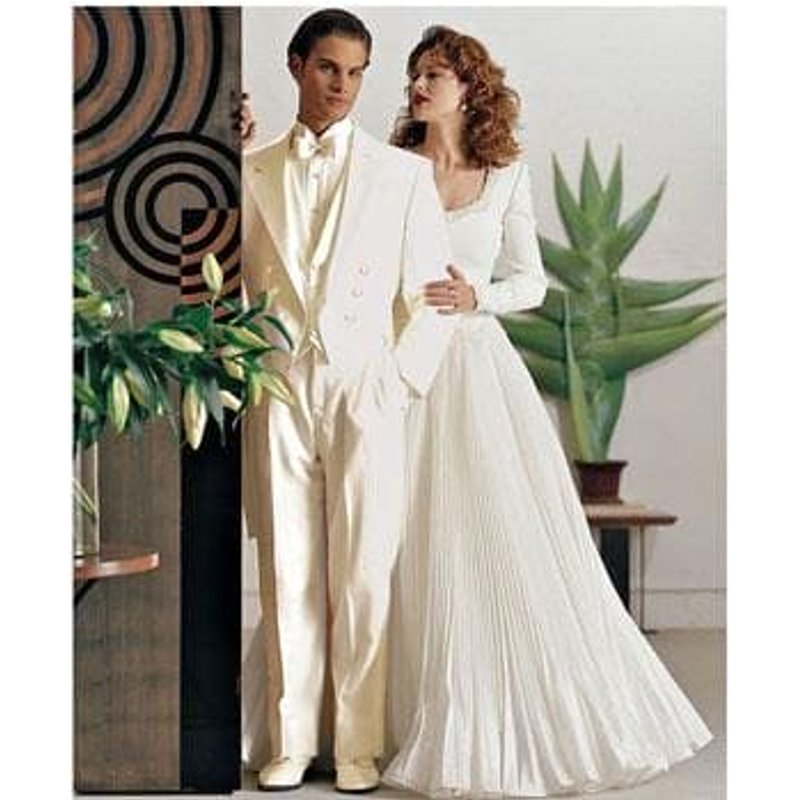 Ivory Tuxedo with Tails - Double Breasted Men's Suit — Mens Suits & Blazers
