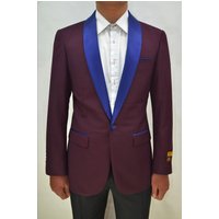 Alberto Nardoni Store Slim Fit Satin Shawl Tuxedo — Mens Suits & Blazers