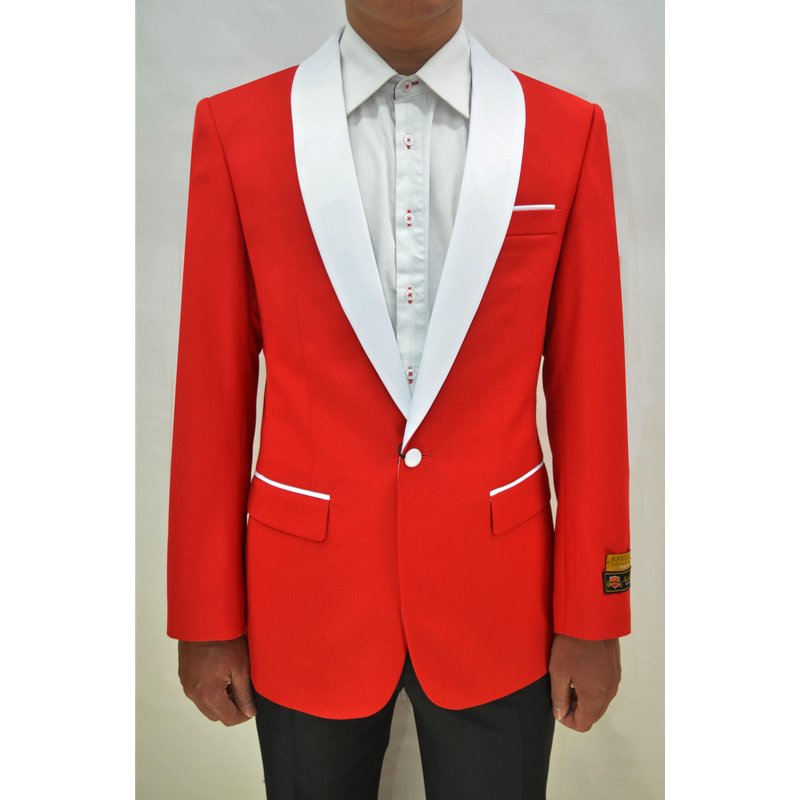 Alberto Nardoni Store Slim Fit Satin Shawl Tuxedo — Mens Suits & Blazers
