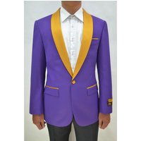 Tuxedo Slim Fit avec Revers en Satin de Alberto Nardoni Store — Costumes et vestons pour hommes