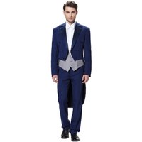 Mens Blue Tailcoat - Elegant Formal Wear — Fashion Accessories