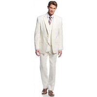 Mens Ivory Linen Suit — Mens Suits & Blazers