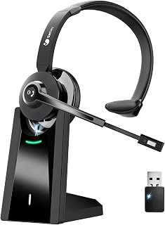 Wireless Headset with Microphone for Noise Canceling and Connectivity — Noise Cancelling Headphones