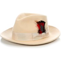 Chapeau Fedora pour hommes en beige — Accessoires de mode