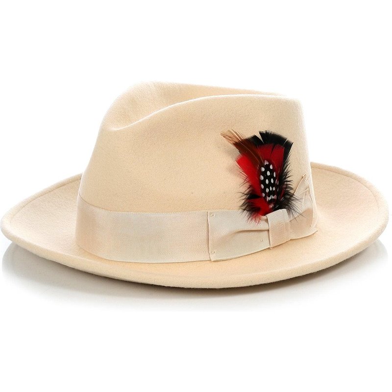 Men's Fedora Hat in Beige — Fashion Accessories