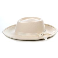 Hommes Vente en gros Chapeau Fedora blanc — Accessoires de mode
