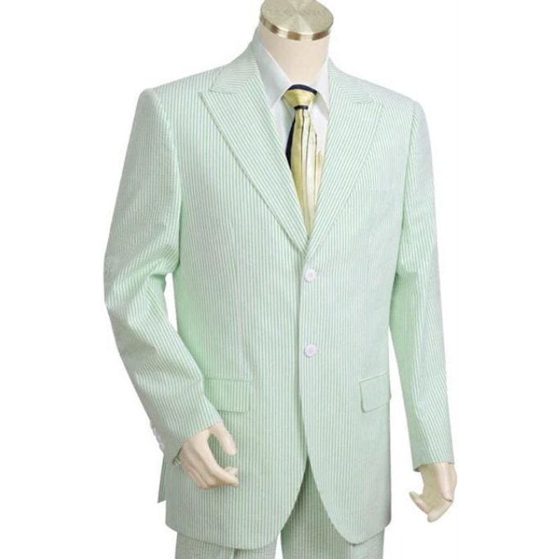 Mint Green Seersucker Suit for Men — Mens Suits & Blazers
