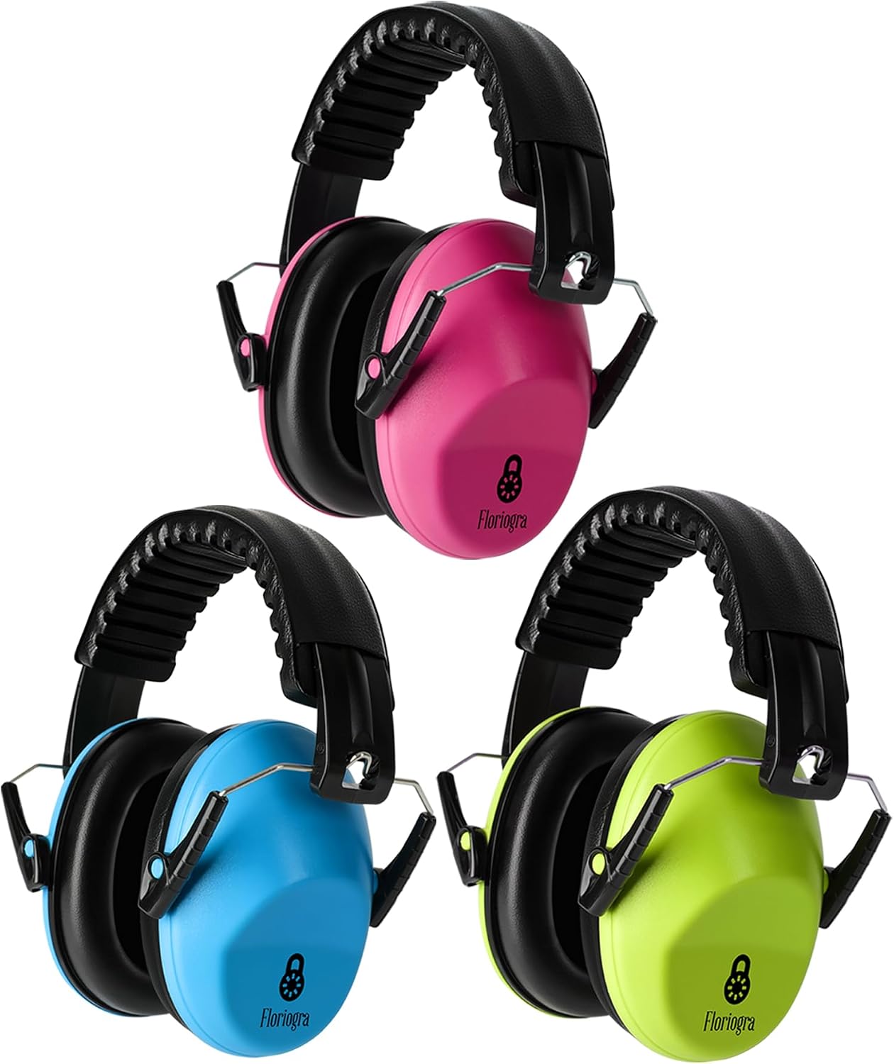 Floriogra 3 Pack Noise Cancelling Headphones for Kids — Noise Cancelling Headphones