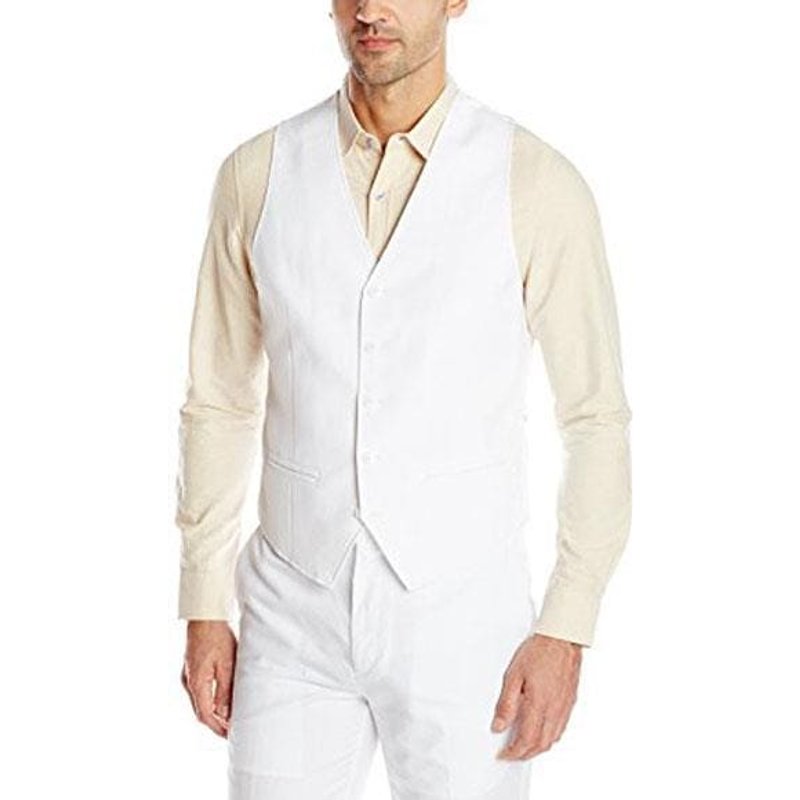 Costume en lin blanc pour hommes — Costumes et vestons pour hommes