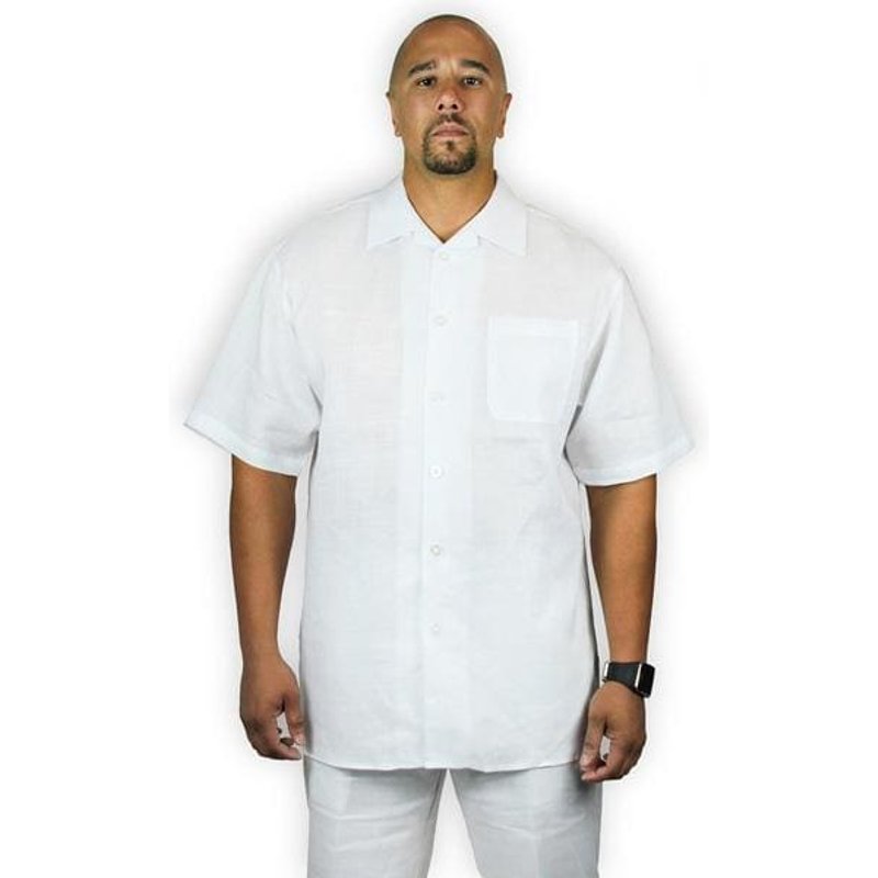 Costume en lin blanc pour hommes — Costumes et vestons pour hommes